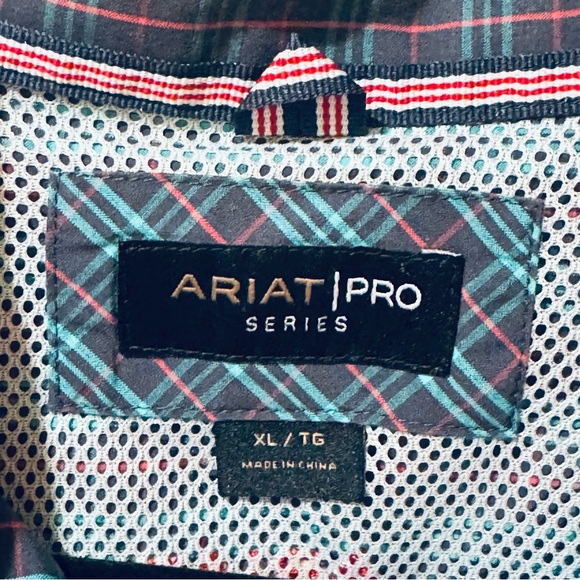 Ariat Pro Series Men's XL Long Sleeve Button Down Shirt - Picture 6 of 8